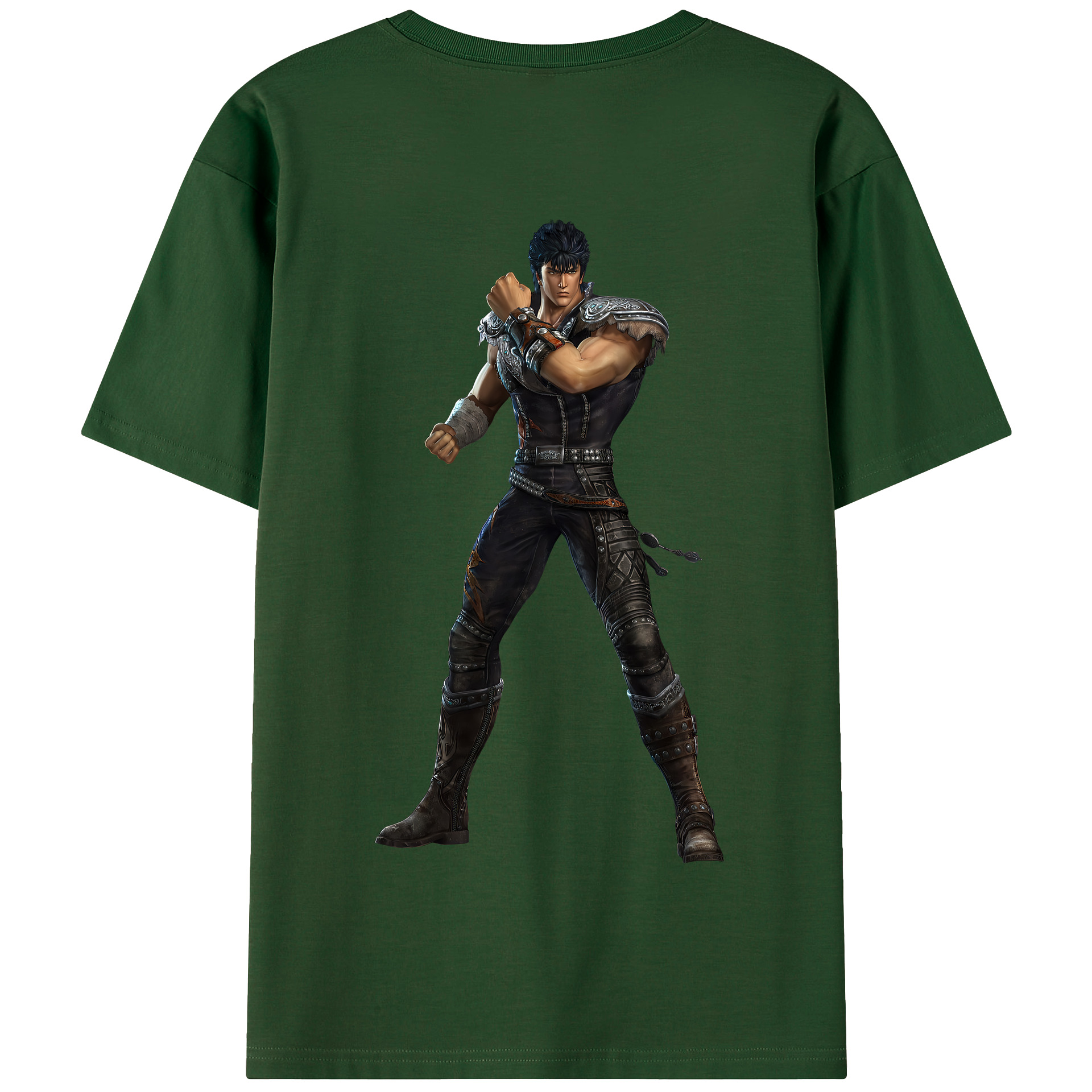 （画像用） 北斗の拳 Fist of the North Star 綿100％半袖Tシャツ（背面プリント）
